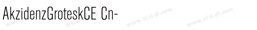 AkzidenzGroteskCE Cn字体转换